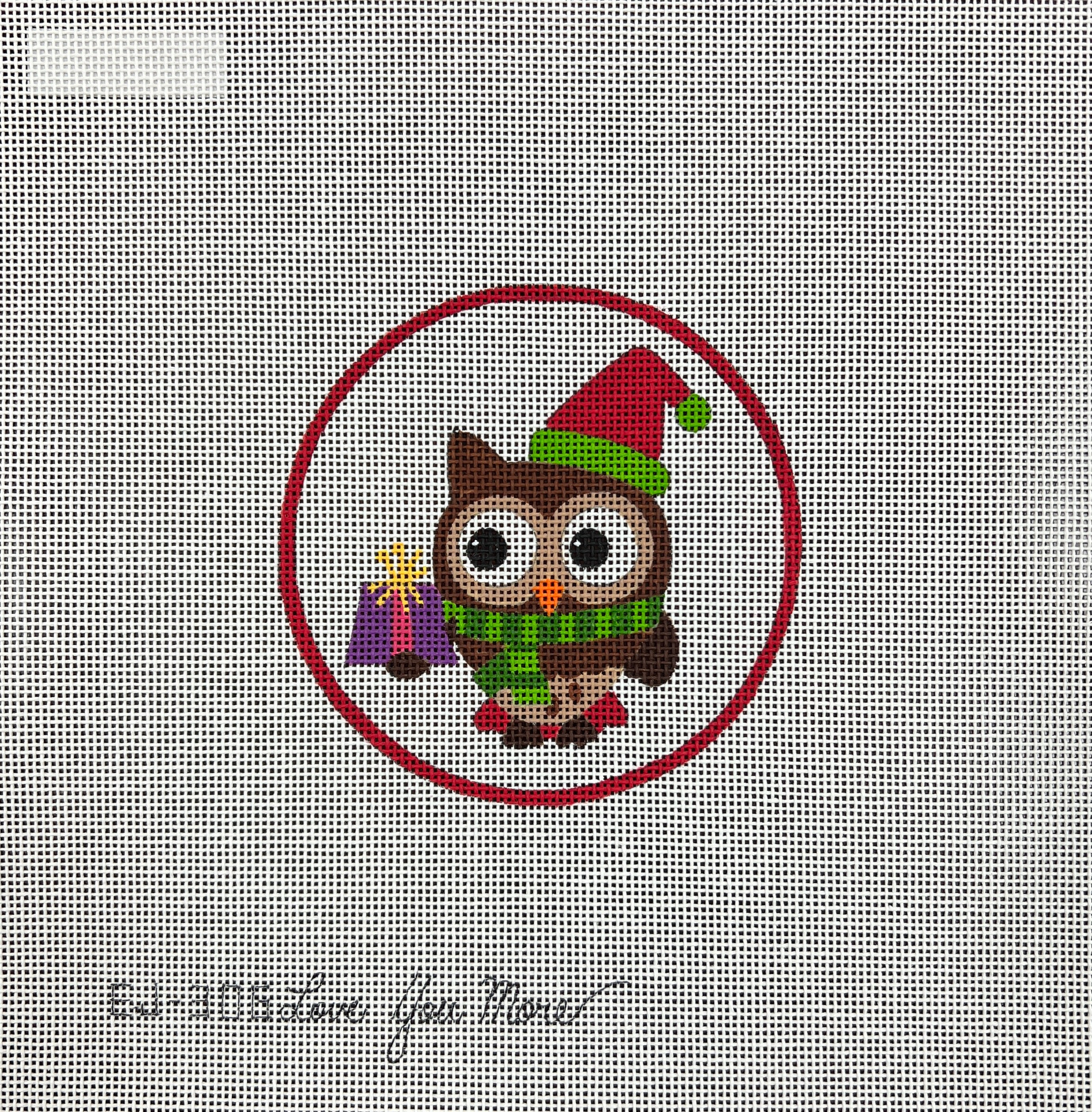 EJ-30G  - Owl with Purple Present