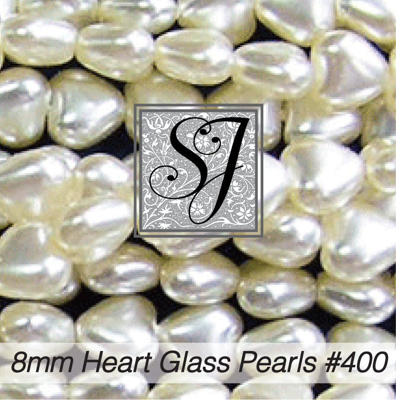 Heart Glass Pearls - Beads