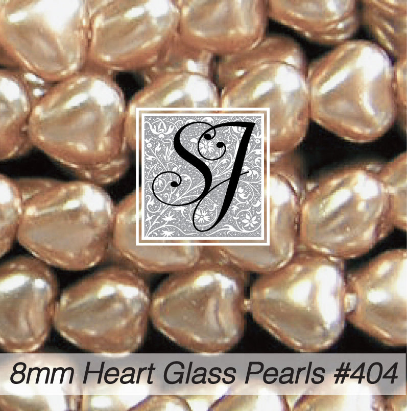 Heart Glass Pearls - Beads