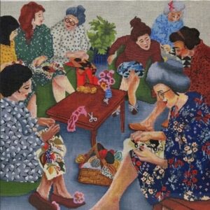 90100 - Needlepoint Ladies