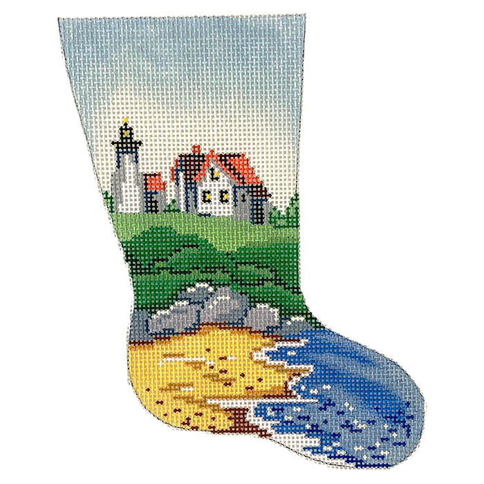 9403 -  Mini Sock - Seashore and Lighthouse