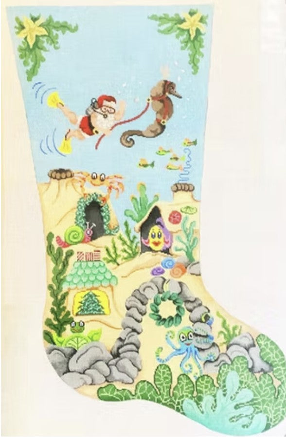 9475 -  Scuba Santa Stocking