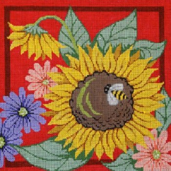 9477 - Sunflowers and Bee