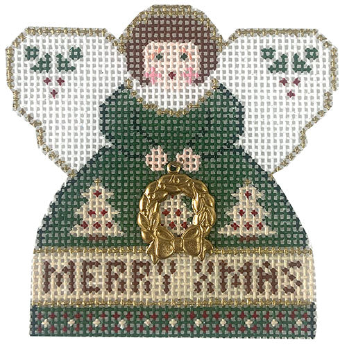 PP999AB - Mini-Angel: Merry Xmas - Green