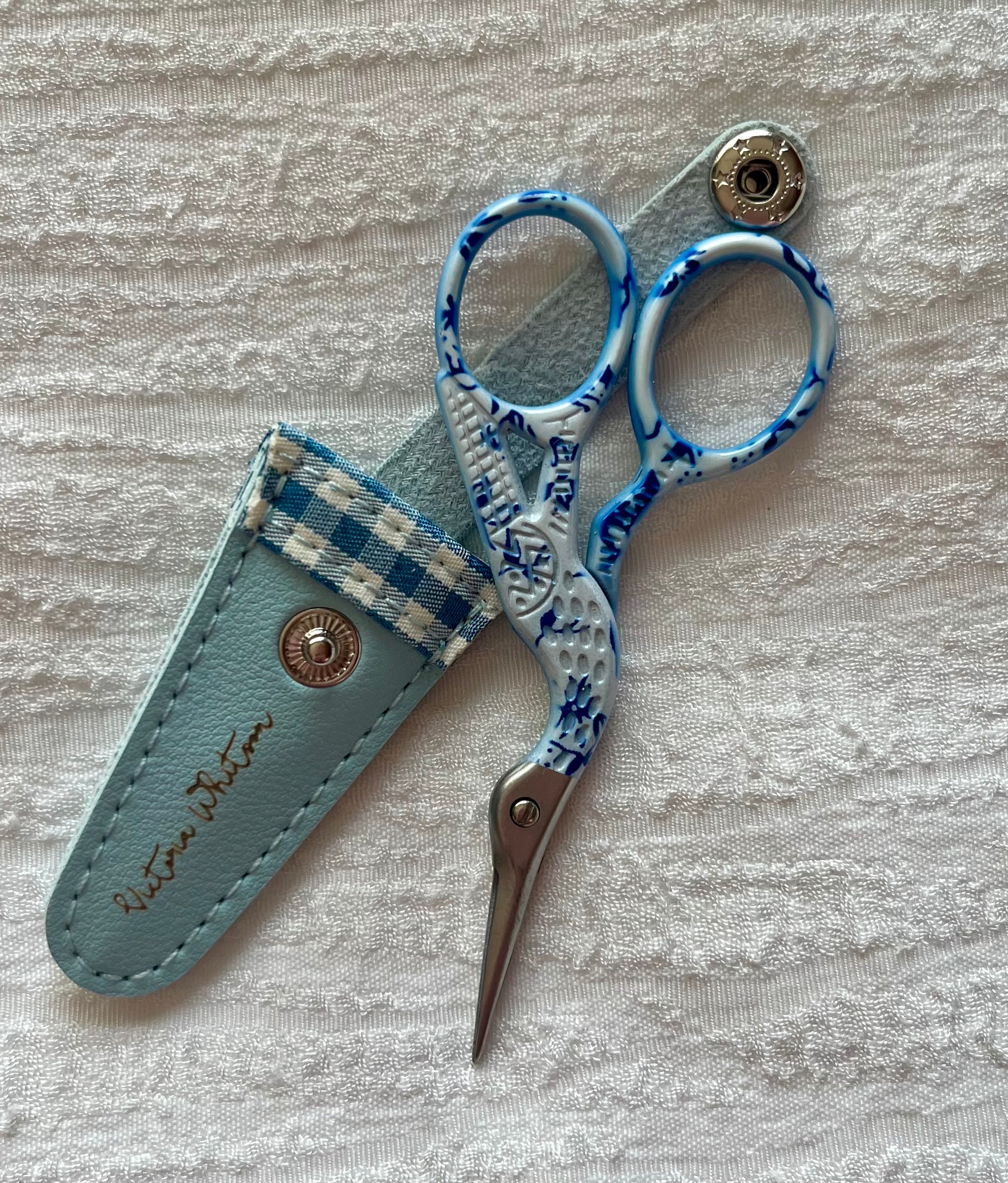 Victoria Whitson Scissors with Blue Sheath