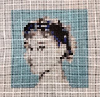 AB476 - Audrey Hepburn Pixilated Portrait