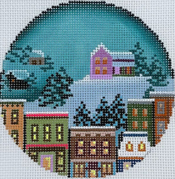 AC028 - House in Winter - Ornament