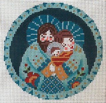 AC138 - Holy Family in Teal
