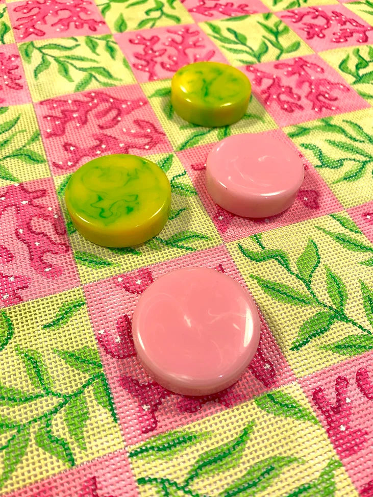 ACHK-04 - Accessory Set for Checkers Board CHB-04 - Pink and Lime