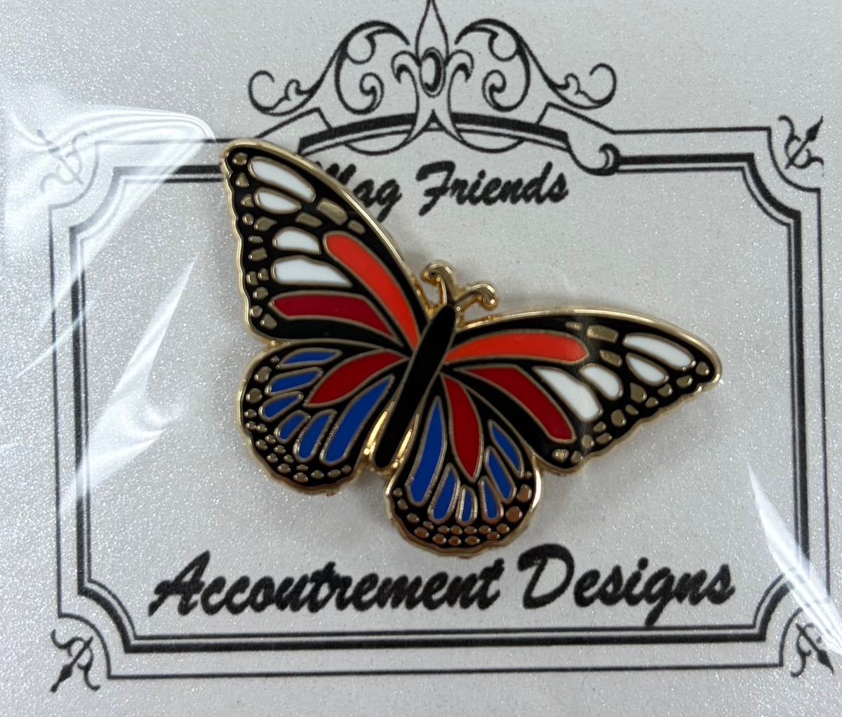 Red White Blue Monarch Needle Minder