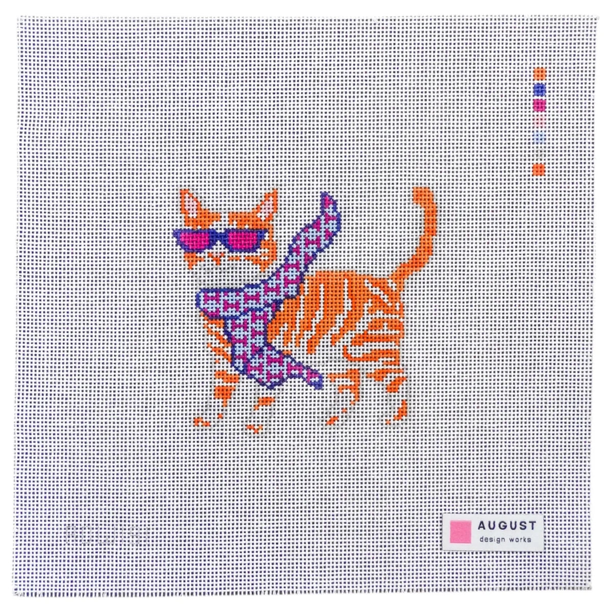 ADW91 - Bougie Orange Tabby Cat