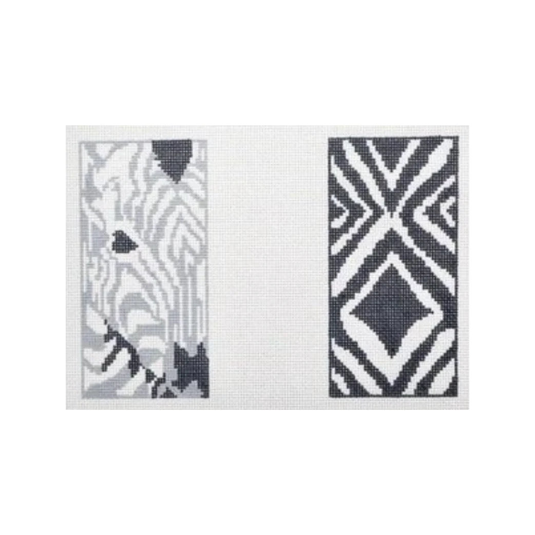 AF10BW - Double Black Zebra Eyeglass Case
