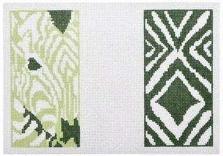 AF10G - Double Green Zebra Eyeglass Case (Copy)