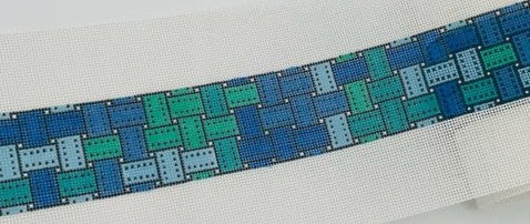 AF167B - Ribbon Cross Body Strap - Blue Haze