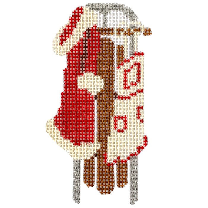 AF28M - Sled with Mrs. Claus Cape and Apron