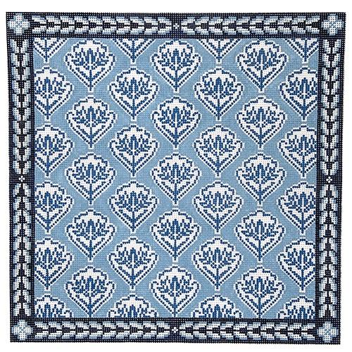 AF75 - White Medallion Floral Pillow