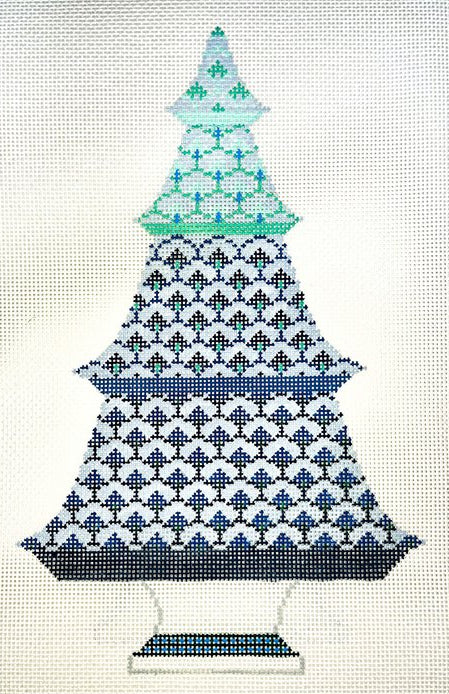 AFCT02B - Green and Blue Scallop Tree