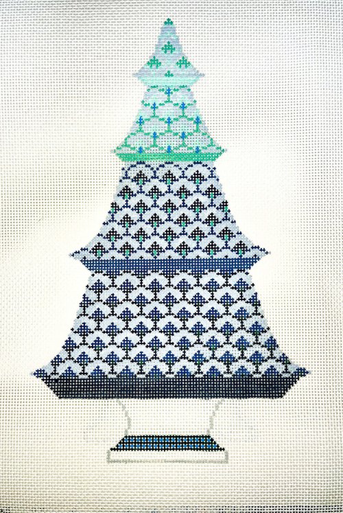 AFCT02B - Green and Blue Scallop Tree