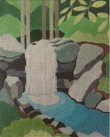 AL-044 - Waterfall Graphic Landscape