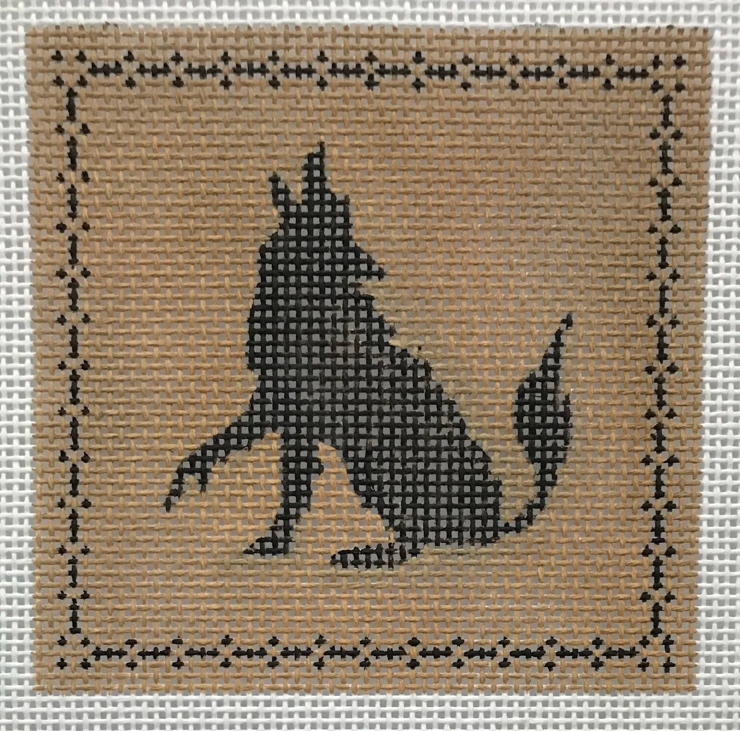AL155 - Black on Left Facing Coyote
