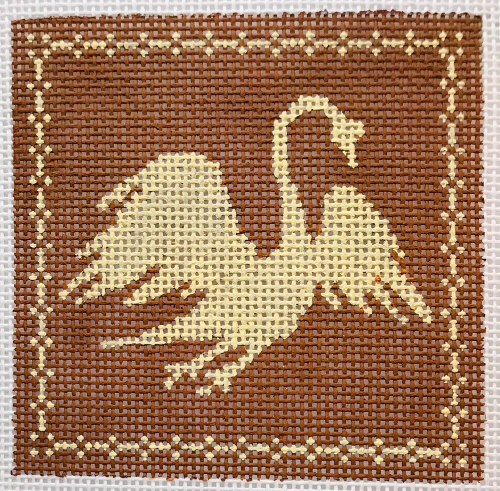 AL182 - White on Brown Swan