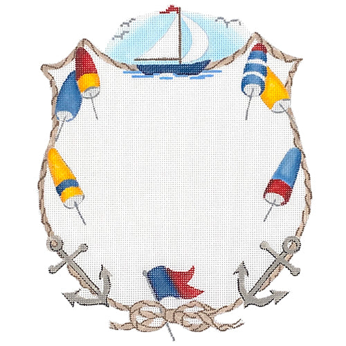 ALCR-04 - Sailboat, Anchors, Buous and Rope