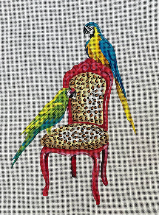 AN188 - Parrots on Chair