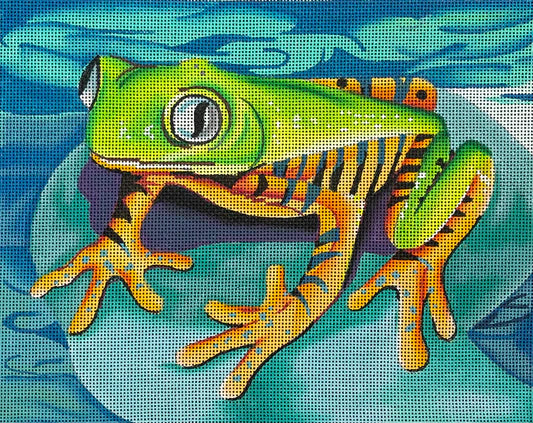 AN320 - Frog on Leaf