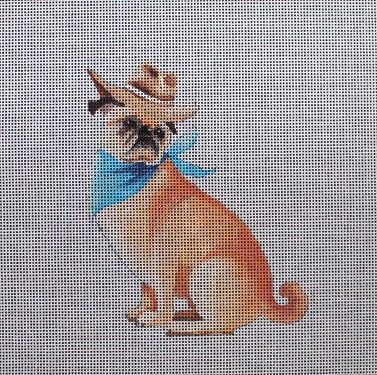 AN390 - Pug Cowboy