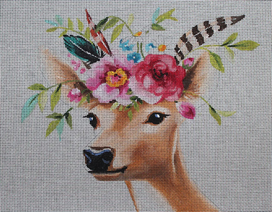 AN407 - Deer with Flowers