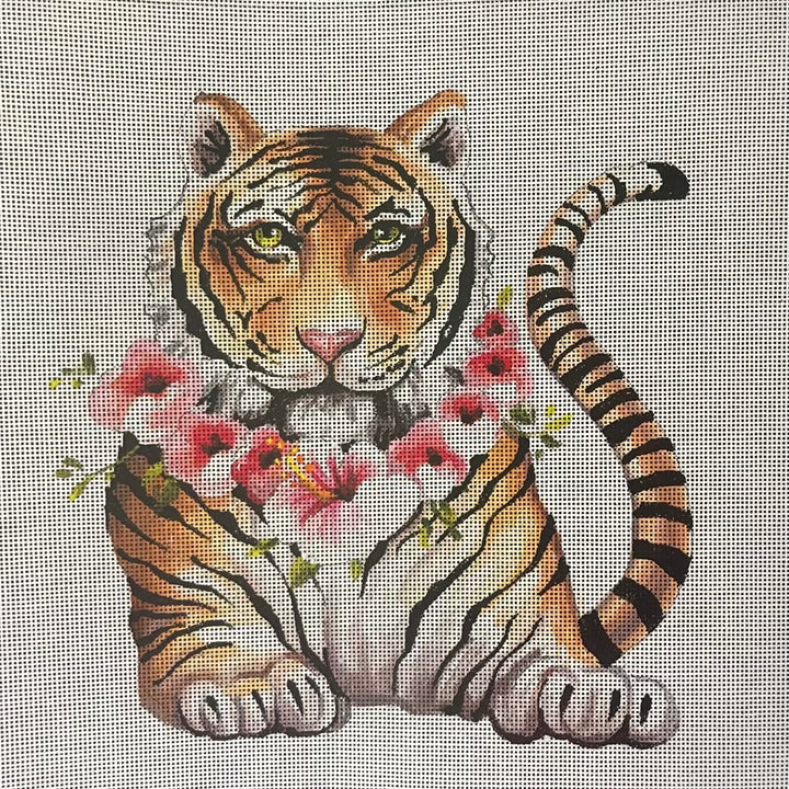 AN517 - Tiger with Flowers