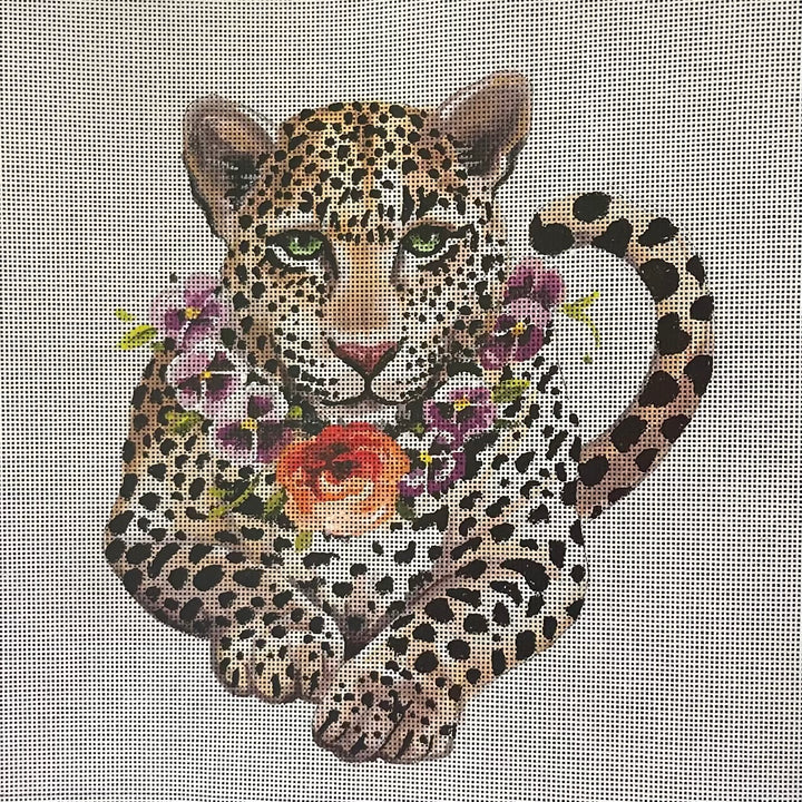 AN518 - Leopard with Flowers