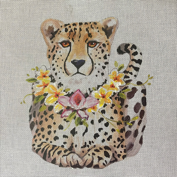 AN522 - Leopard w/ Floral Collar