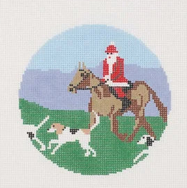 AOK22 - Sporty Santa Ornament - Tally Ho Ho Ho