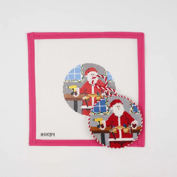 AOK94 - Sporty Santa Ornament - Handy