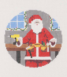 AOK94 - Sporty Santa Ornament - Handy