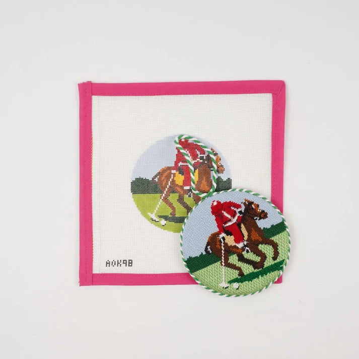 AOK98 - Sporty Santa Ornament - Polo