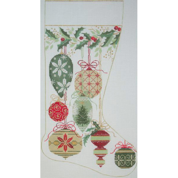 AP 2578 - Natural Color Ornaments Stocking