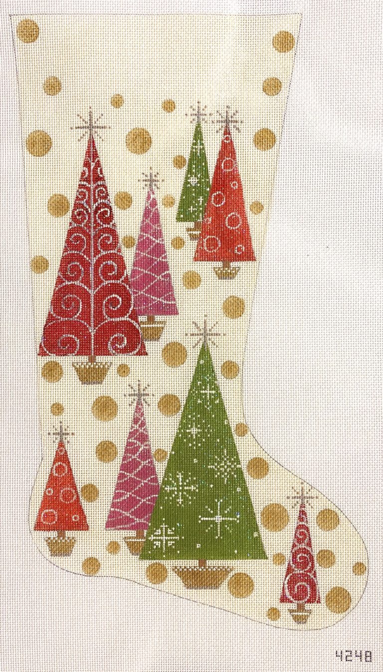 AP 4248 - Christmas Trees & Polka Dots