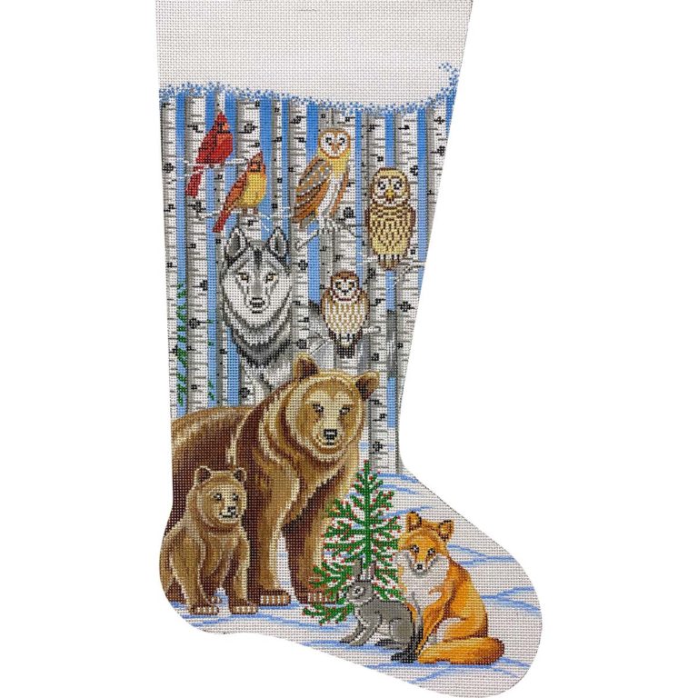 AP 4342 - Woodland Animals & Birch Trees Stocking