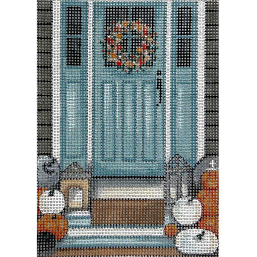 AP 4393 - Pumpkin and Teal Door