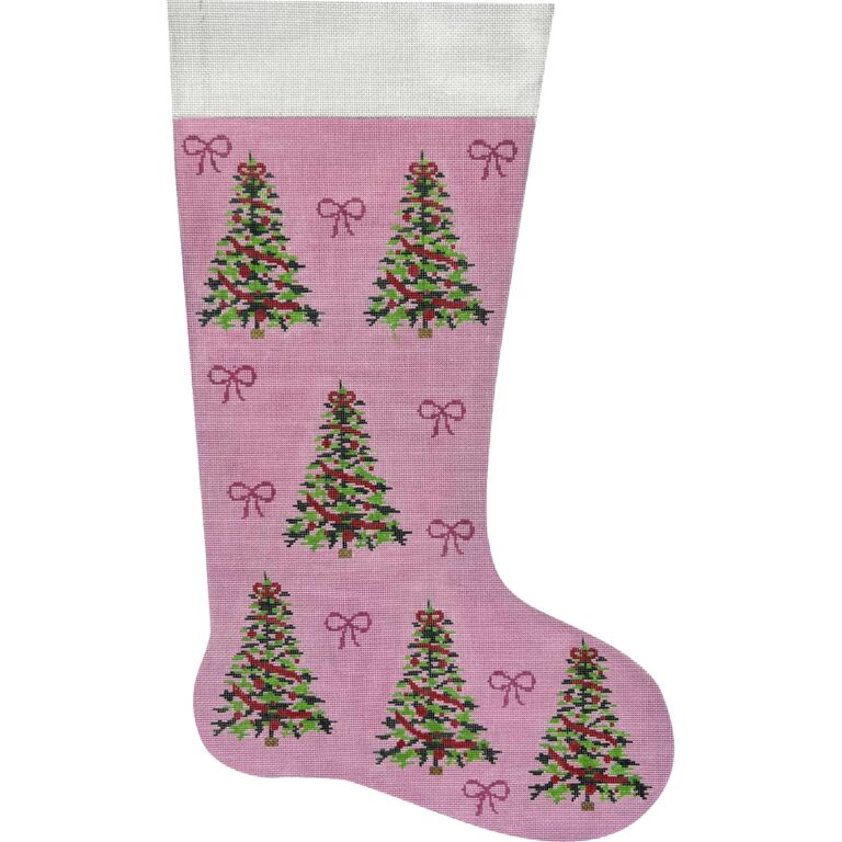 AP 4558 - Christmas Trees on Pink STKG