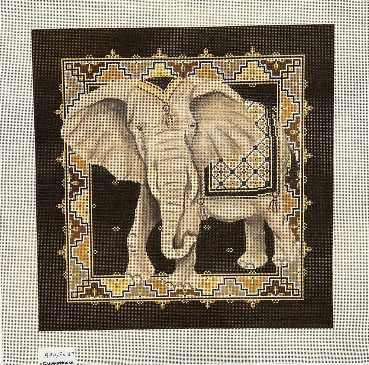 AP4 PO23 - Maharajah Elephant with Border