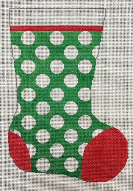 ASIT095XXL - Green/White Dots