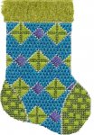 ASIT189 - Mini Sock Green Turquoise