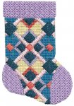 ASIT190 - Mini Sock Lavender Blue