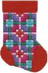 ASIT194 - Mini Sock Coral/Purple