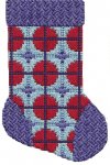 ASIT195 - Mini Sock Purple/Red/Light Blue