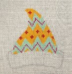 ASIT446 - Orange Teal Zig Zag Cap