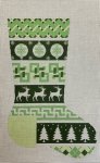 ASIT486 - Green Zig Zag Stocking